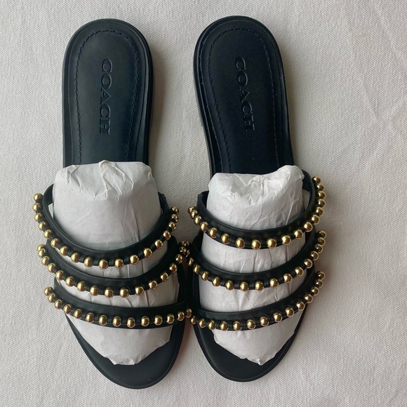 NEW✨✨ COACH ISA SANDAL - Black. Size 7.5! True to size. Never used! - Picture 1 of 4